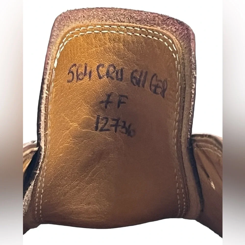 $1700 SAINT CRISPIN'S 564 GE8 Brown Wingtip Oxford Shoe Trees UK 7F